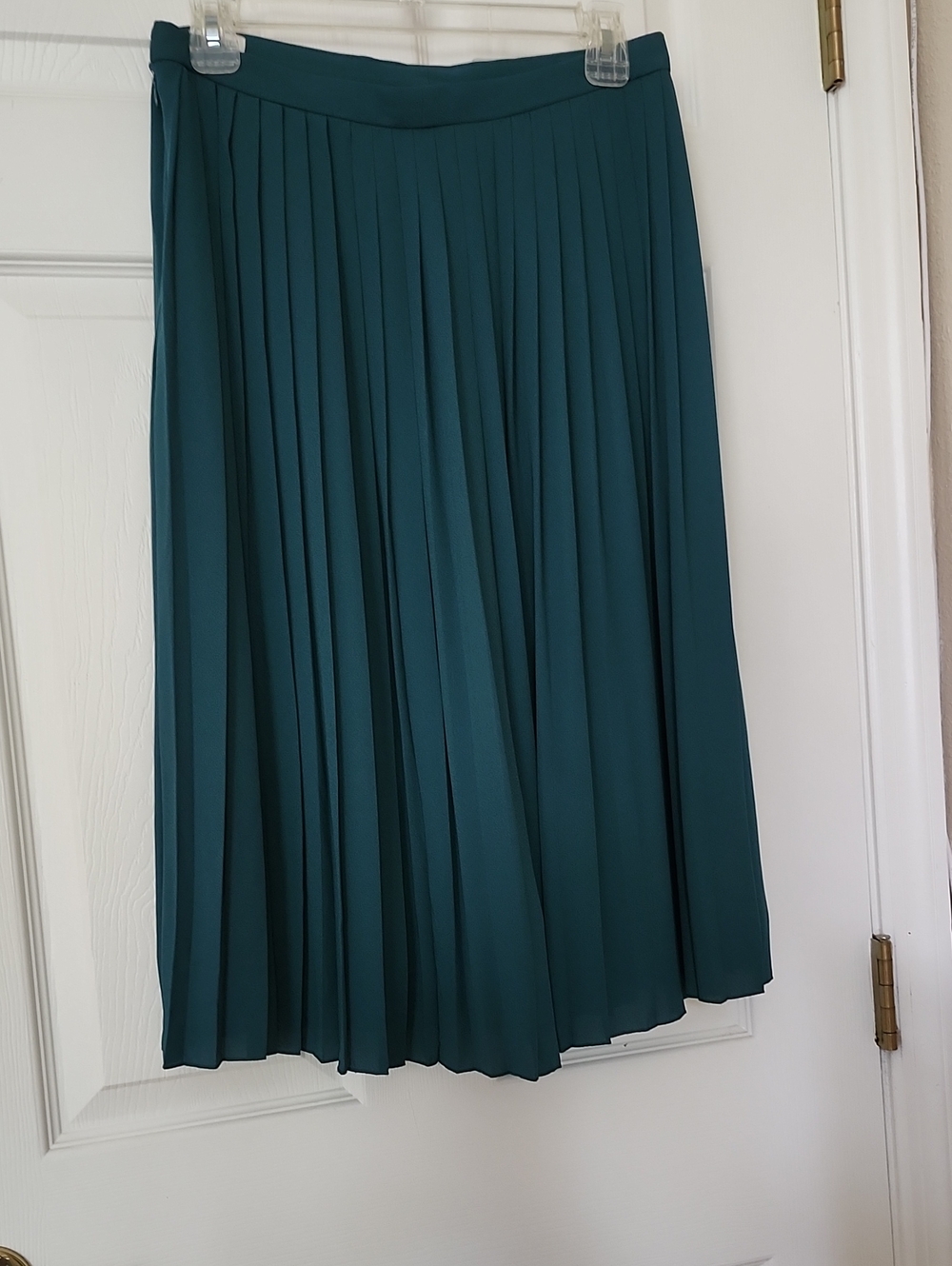 Emerald Green J. Crew  Pleated  Skirt